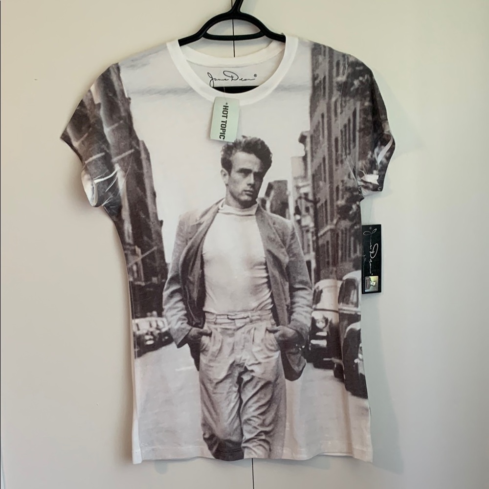 New Hot Topic James Dean Black & White Graphic T-Shirt Size XL Fits Large